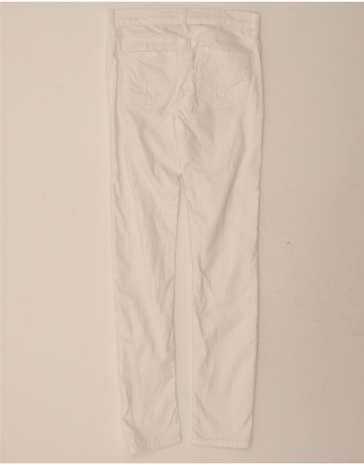 CALVIN KLEIN Womens Regular Skinny Jeans W26 L32 White Cotton Vintage Calvin Klein and Second-Hand Calvin Klein from Messina Hembry 