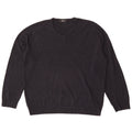 Suéter masculino Marks & Spencer com decote em V XL azul marinho acrílico