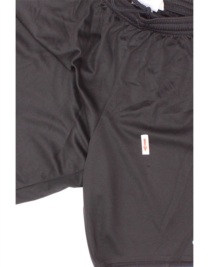 Shorts esportivos Adidas Boys Climalite 9-10 anos pequenos poliéster preto