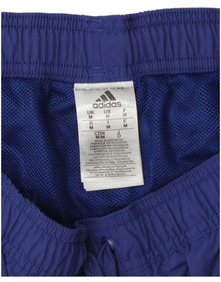 Shorts de natação masculino Adidas médio azul nylon