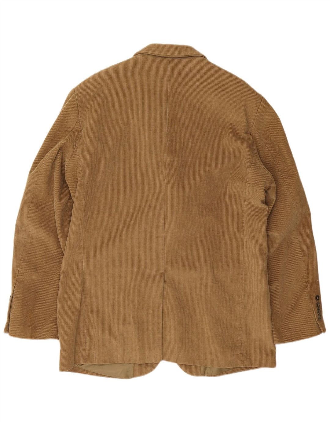 LAKELINE Jaqueta blazer masculina de veludo cotelê com 2 botões Reino Unido 42 XL algodão marrom