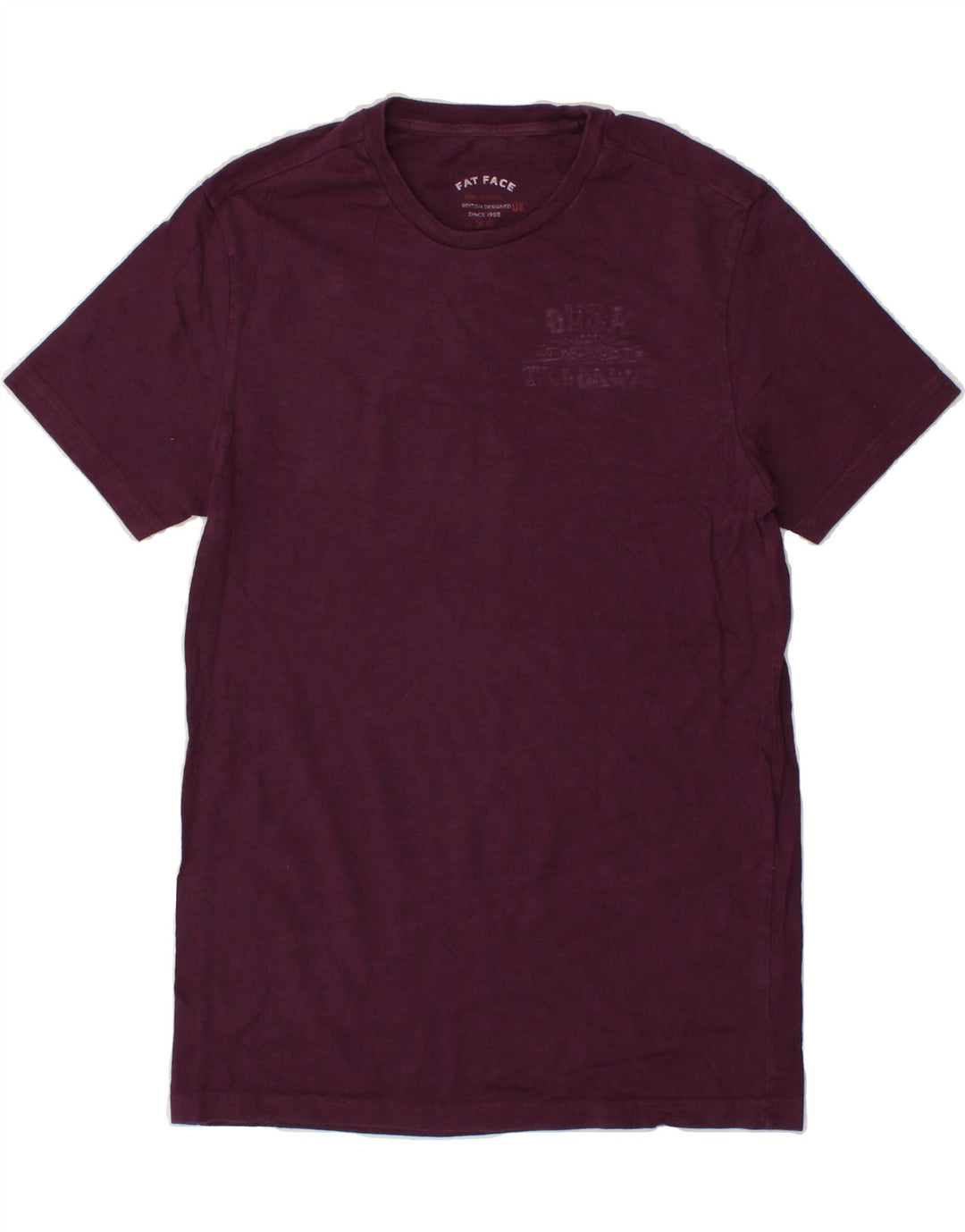 FAT FACE Mens T-Shirt Top XS Purple Cotton Vintage Fat Face and Second-Hand Fat Face from Messina Hembry 