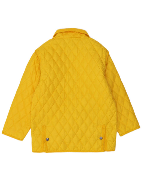 Jaqueta acolchoada masculina Brugi UK 40 grande poliamida amarela