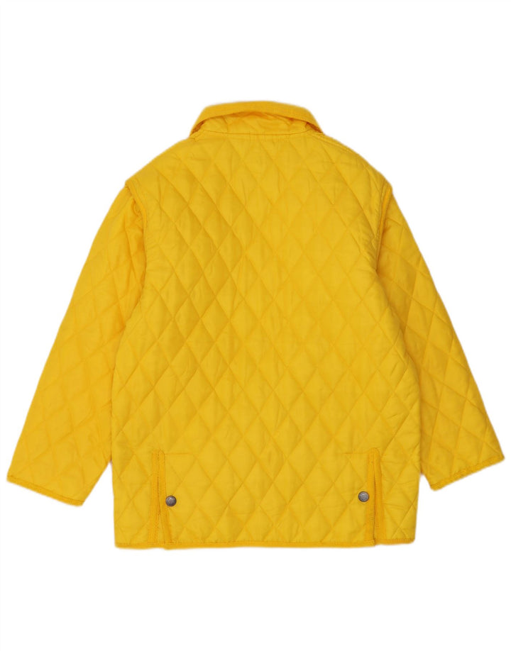 Jaqueta acolchoada masculina Brugi UK 40 grande poliamida amarela