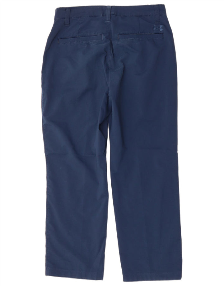 Calça casual reta masculina Under Armour W30 L25 poliéster azul marinho