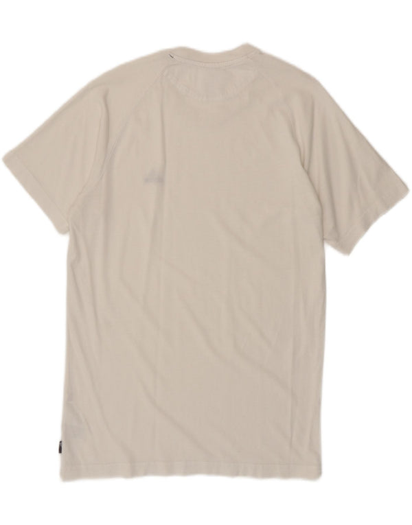 Adidas Mens Camiseta Top Pequeno Off White Algodão