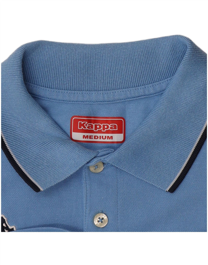 Camisa polo masculina Kappa azul médio