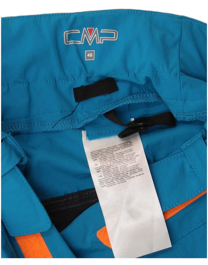 CMP Mens Cargo Shorts IT 48 Médio W32 Azul Colourblock Poliamida