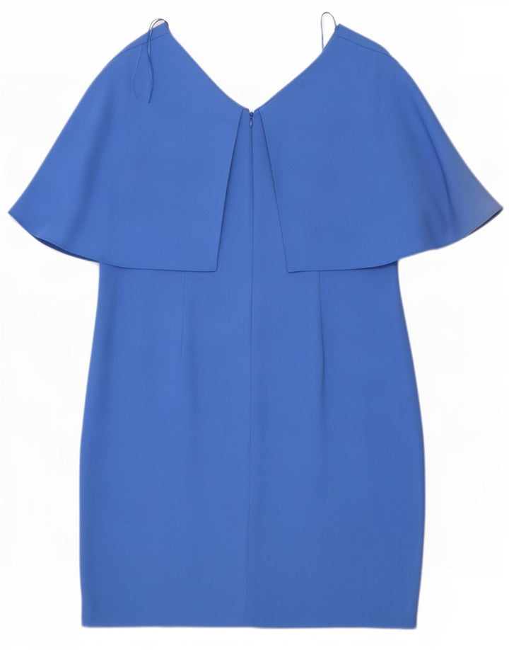 Vestido feminino Marks & Spencer UK 16 grande poliéster azul