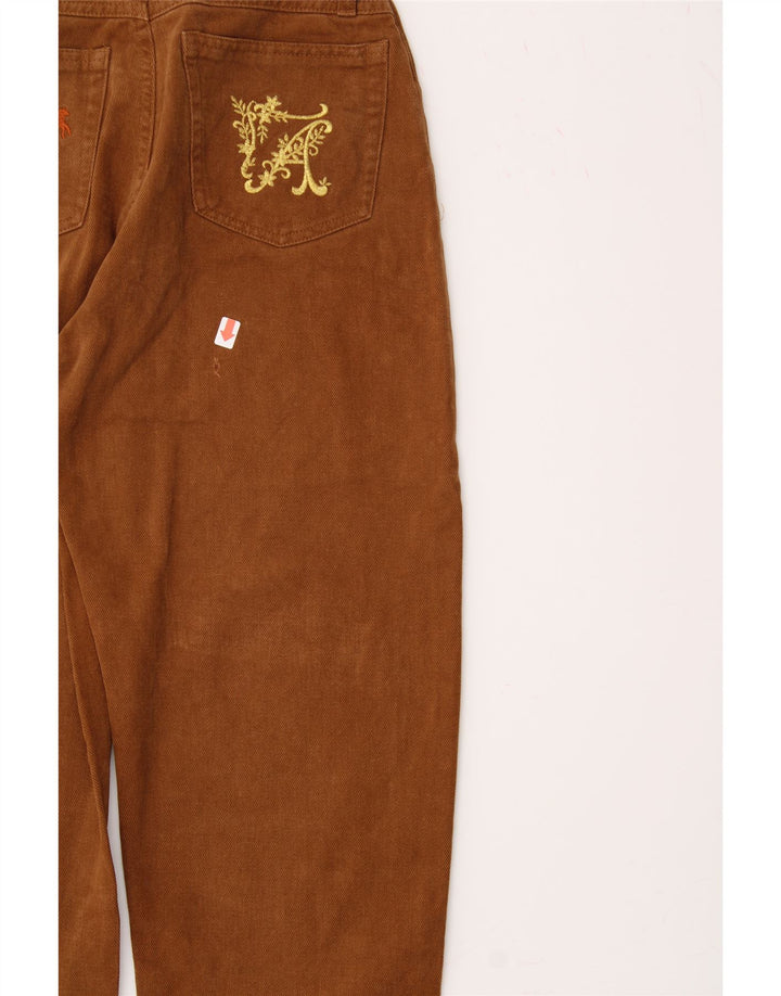 ANTHEA Womens Graphic High Waist Tapered Jeans W25 L32  Brown Vintage Anthea and Second-Hand Anthea from Messina Hembry 