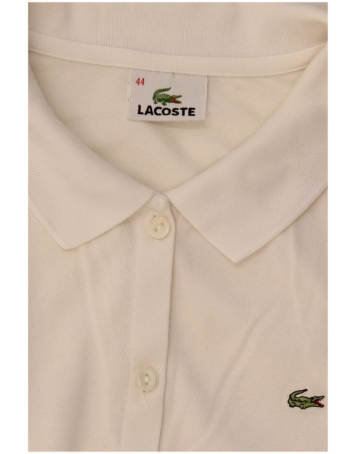 Blusa feminina manga curta Lacoste tamanho 44 grande branco