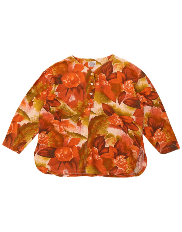 Blusa feminina Newpenny manga 3/4 UK 14 média floral multicolorida