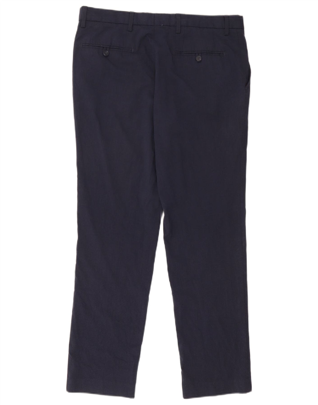 Calça Chino Masculina Marks & Spencer Slim Fit W34 L31 Azul Marinho Poliéster
