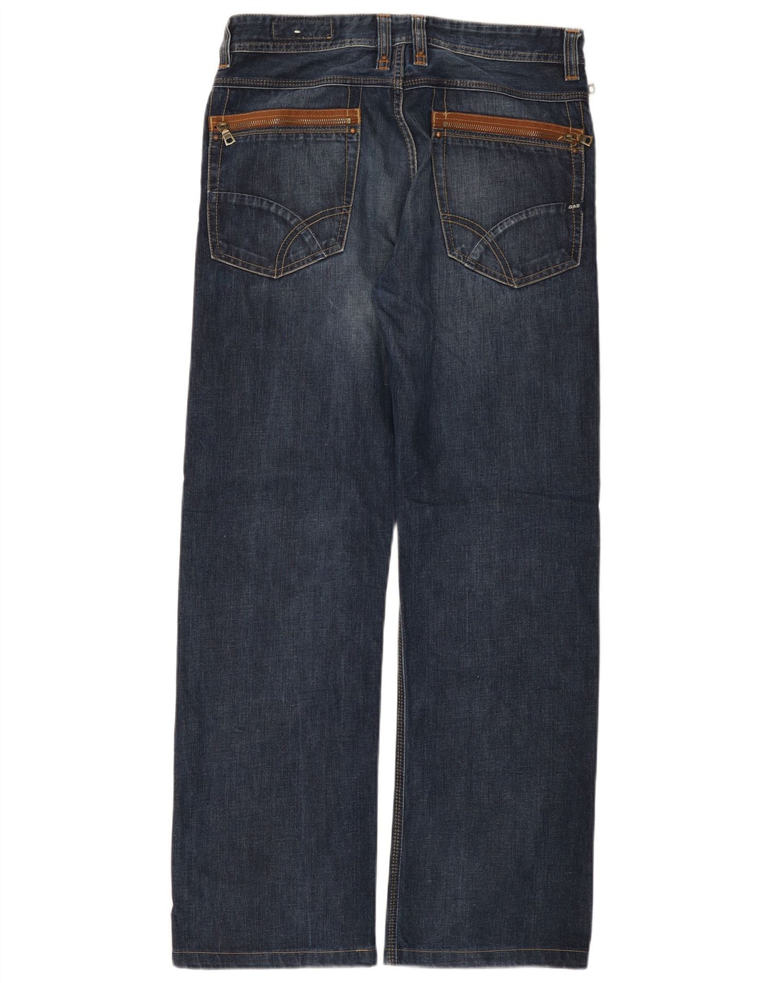 Calça jeans reta masculina Gas W32 L31 algodão azul