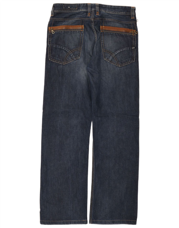 Calça jeans reta masculina Gas W32 L31 algodão azul