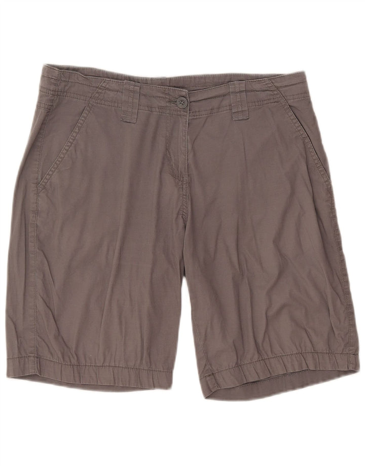 Shorts Chino feminino Mountain Warehouse UK 12 médio W32 algodão cinza