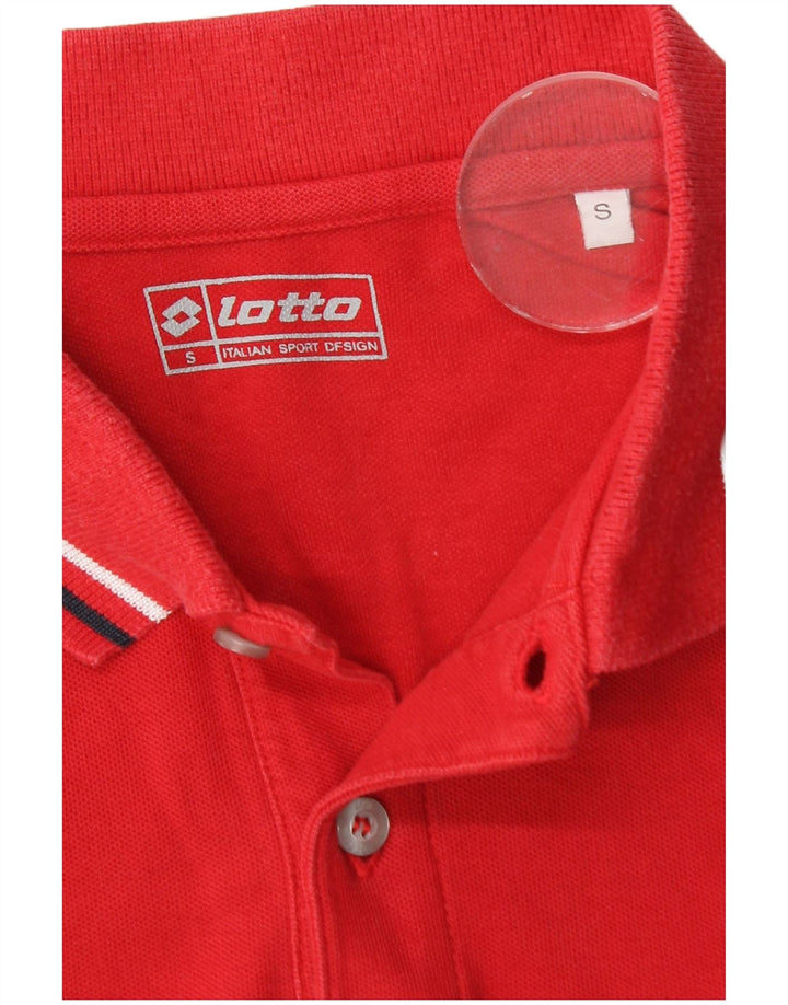 Camisa polo masculina Lotto pequena vermelha