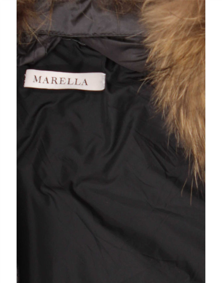 Jaqueta acolchoada feminina Marella UK 10 pequena poliamida cinza