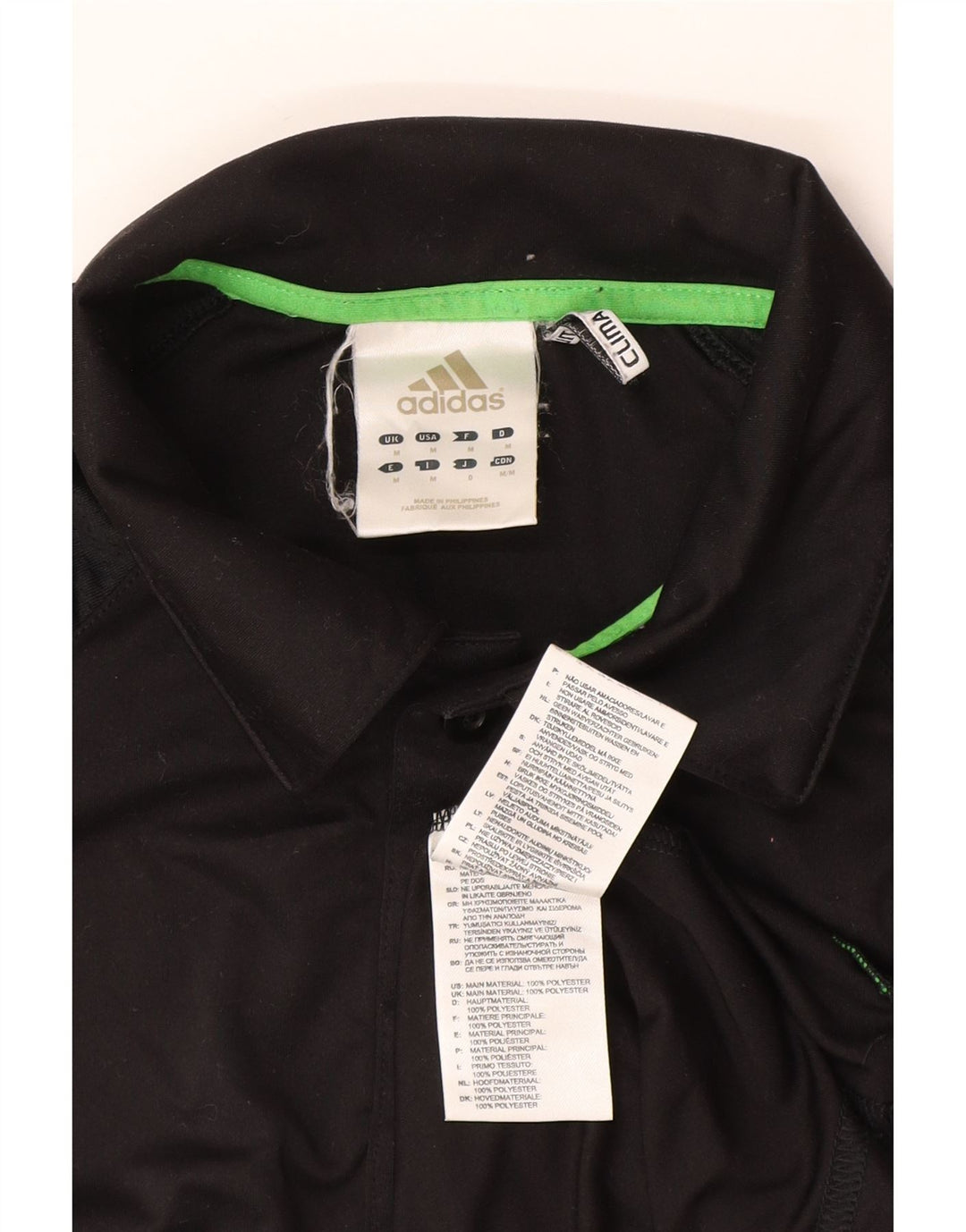 Adidas Mens Climalite Polo Shirt Médio Preto Poliéster
