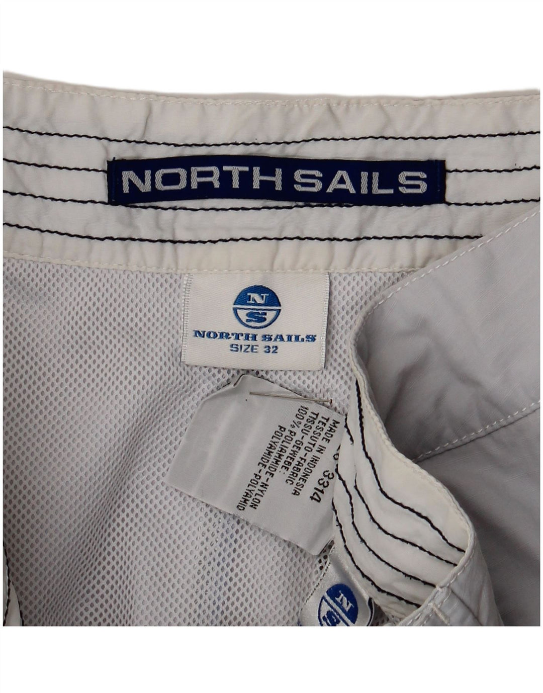 Shorts de natação masculino North Sails Graphic cinza médio nylon
