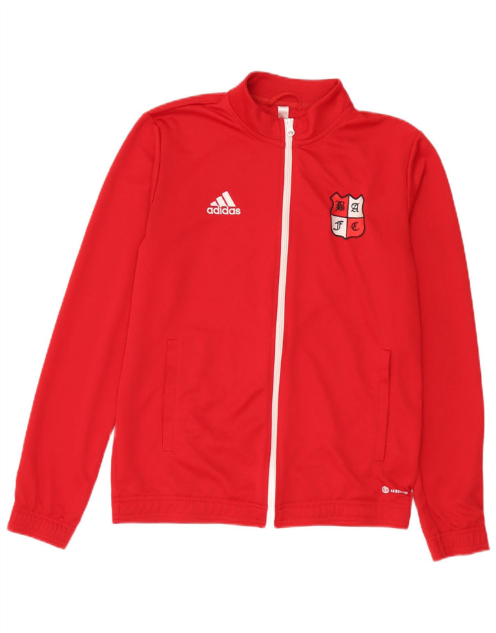 Adidas Mens Aeroready Graphic Tracksuit Top Jaqueta Médio Poliéster Vermelho
