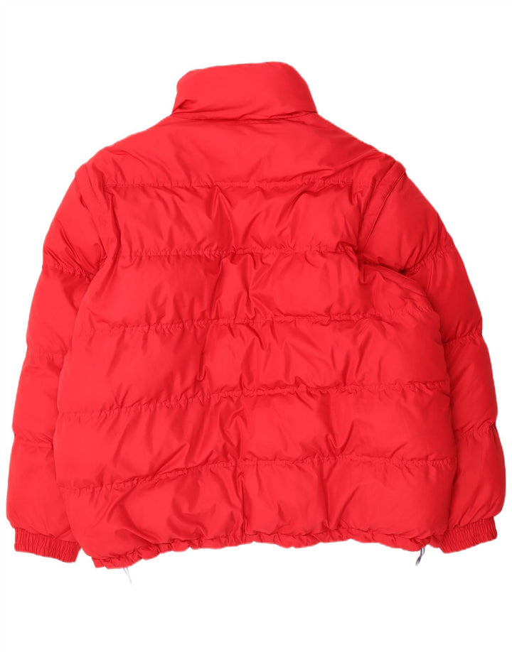 Jaqueta acolchoada reversível masculina Explorer UK 44 2XL poliéster vermelho