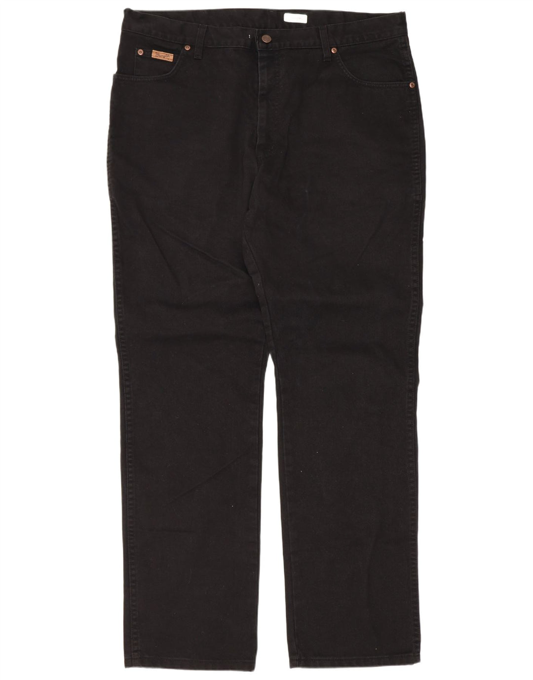 Wrangler Masculino Texas Straight Jeans W40 L34 Algodão Preto