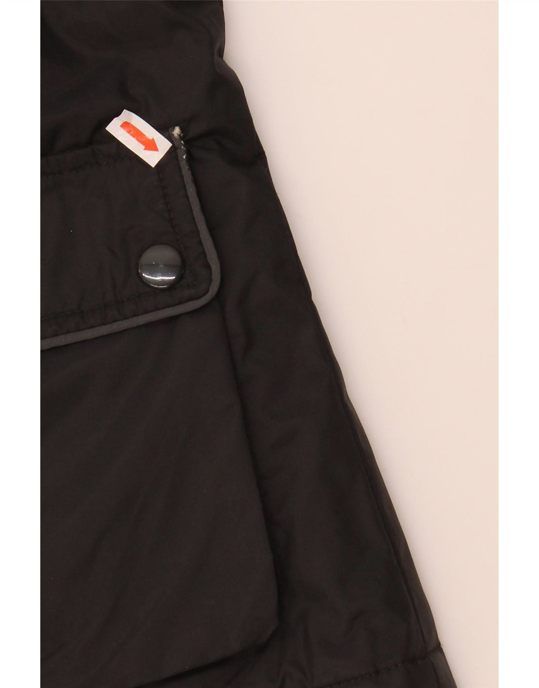 Jaqueta utilitária feminina VINTAGE UK 14 nylon preto médio