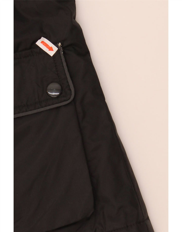 Jaqueta utilitária feminina VINTAGE UK 14 nylon preto médio