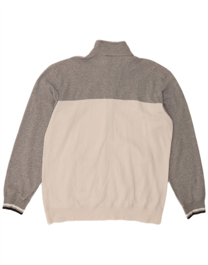CHAMPION Jaqueta masculina de agasalho 2XL algodão colorblock branco