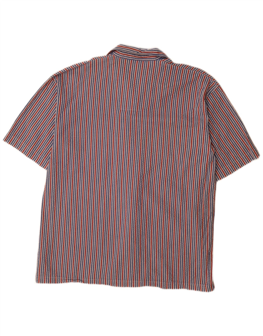 Camisa masculina de manga curta Nautica grande algodão listrado multicolorido