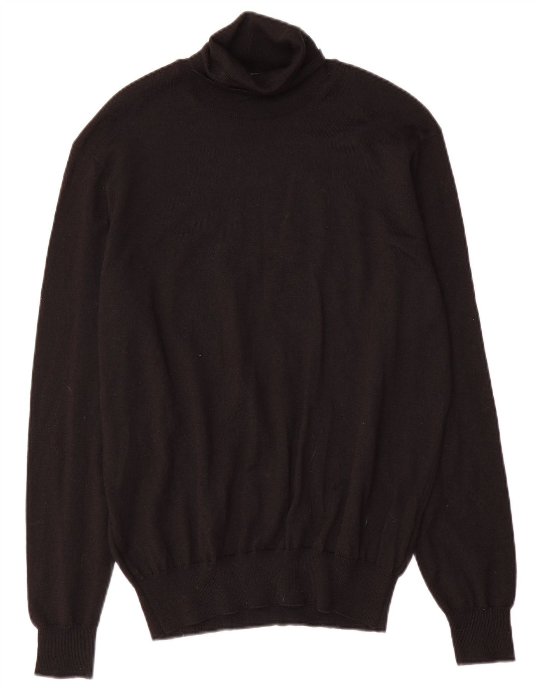 Suéter feminino Marks & Spencer com gola redonda Reino Unido 16 grande preto