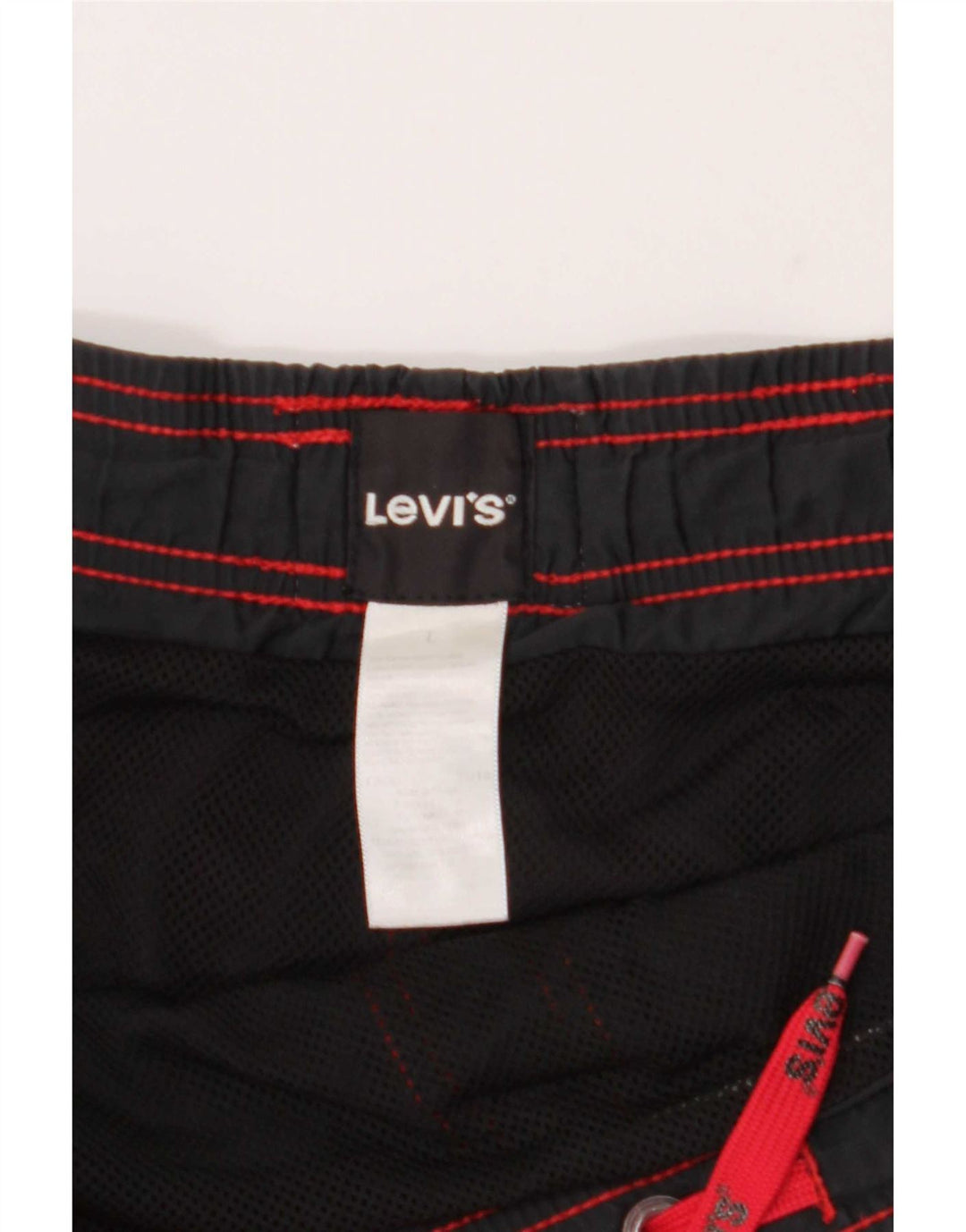 Shorts de natação masculino Levi's grande poliéster cinza