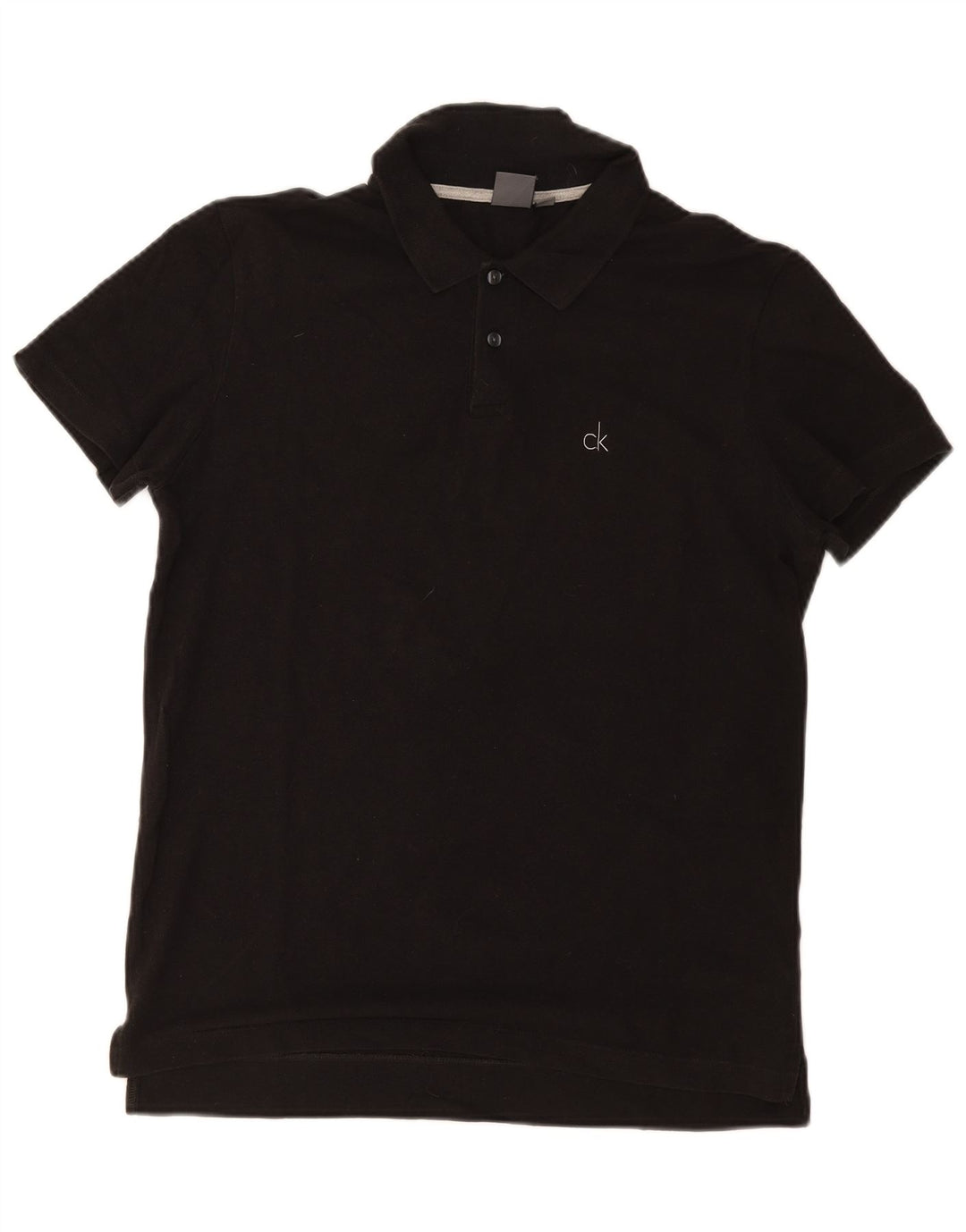 Camisa polo masculina Calvin Klein IT 48 algodão preto médio