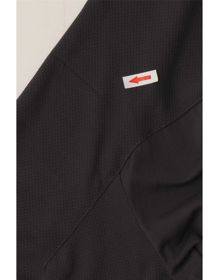 Camiseta masculina Sergio Tacchini com zíper e gola XL cinza