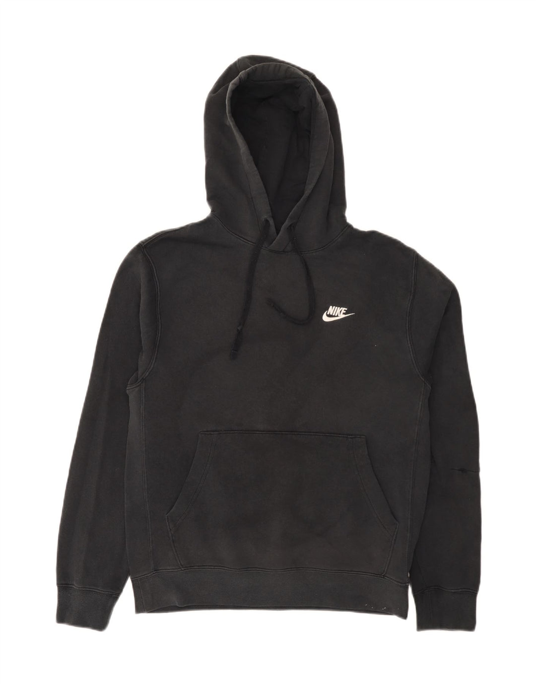 Nike Mens Hoodie Jumper Pequeno Algodão Preto