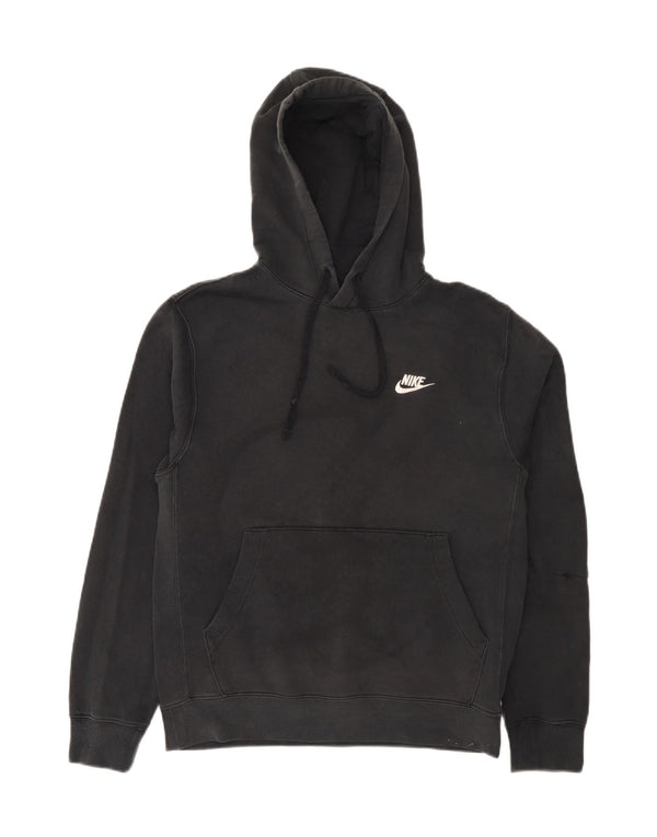 Nike Mens Hoodie Jumper Pequeno Algodão Preto