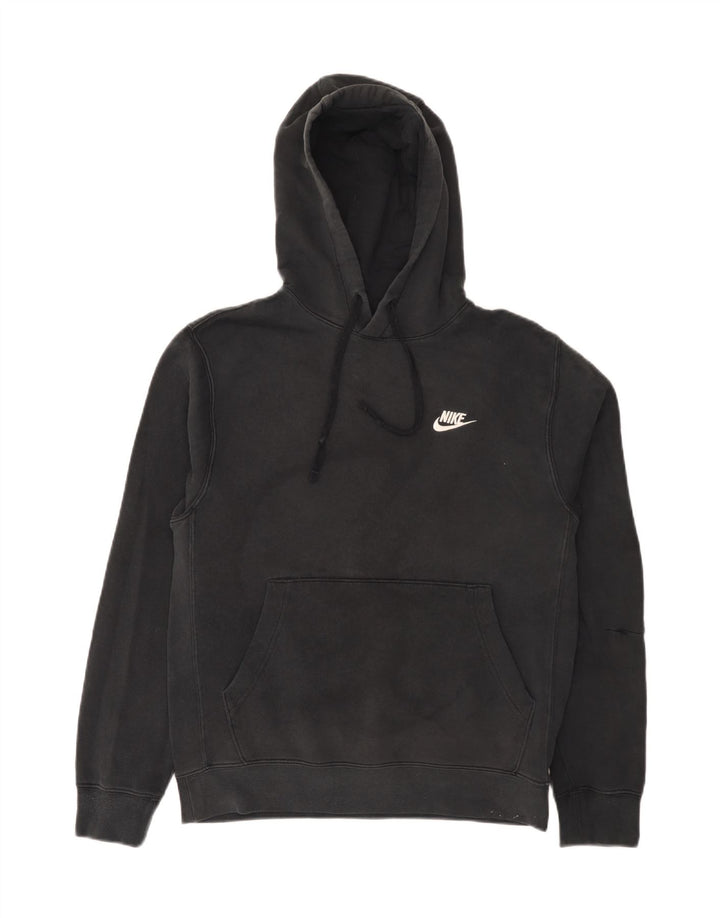 Nike Mens Hoodie Jumper Pequeno Algodão Preto