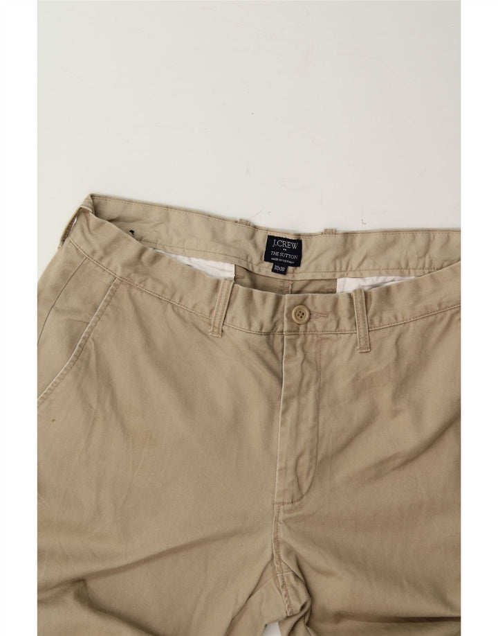 J. CREW Mens The Sutton Slim Chino Trousers W32 L30 Beige Cotton Vintage J. Crew and Second-Hand J. Crew from Messina Hembry 