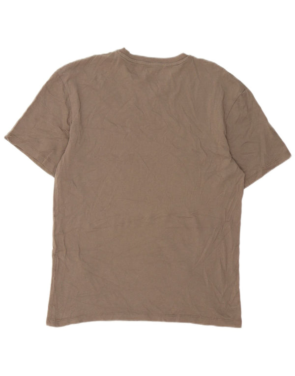 Camiseta masculina Jack & Jones de algodão marrom médio