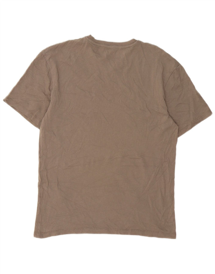 Camiseta masculina Jack & Jones de algodão marrom médio