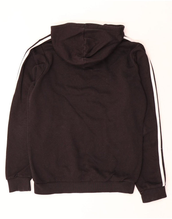 Adidas Mens Hoodie Jumper Pequeno Poliéster Preto