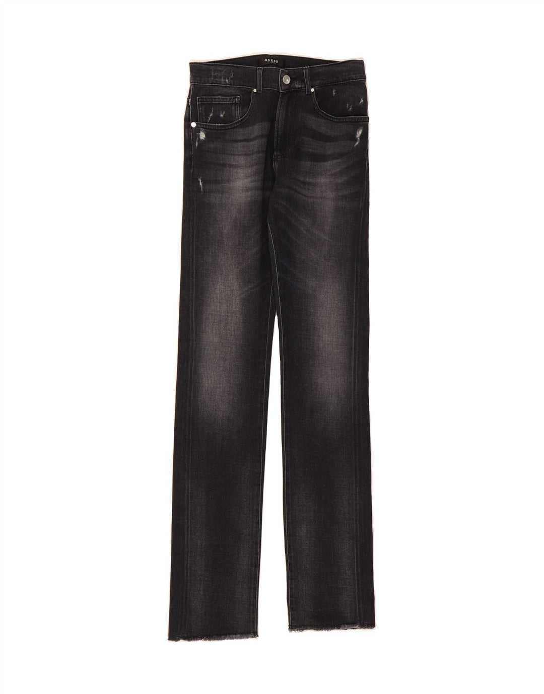 GUESS Womens Straight Jeans W26 L33 Navy Blue Cotton Vintage Guess and Second-Hand Guess from Messina Hembry 