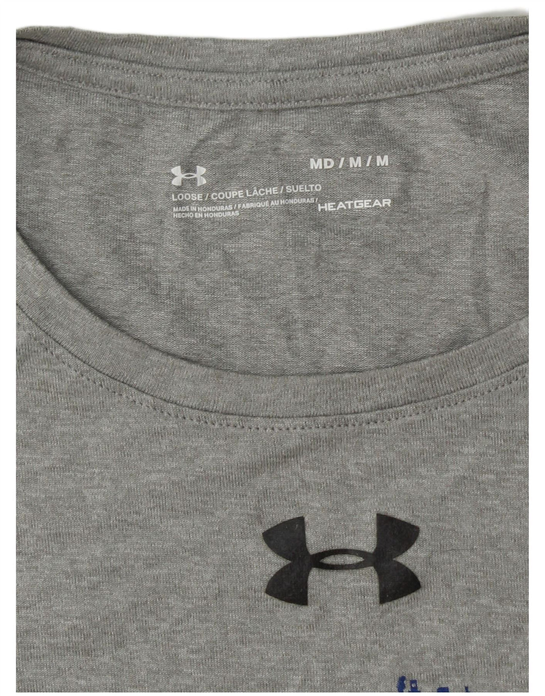UNDER ARMOUR Camiseta masculina Heat Gear Graphic Top cinza médio