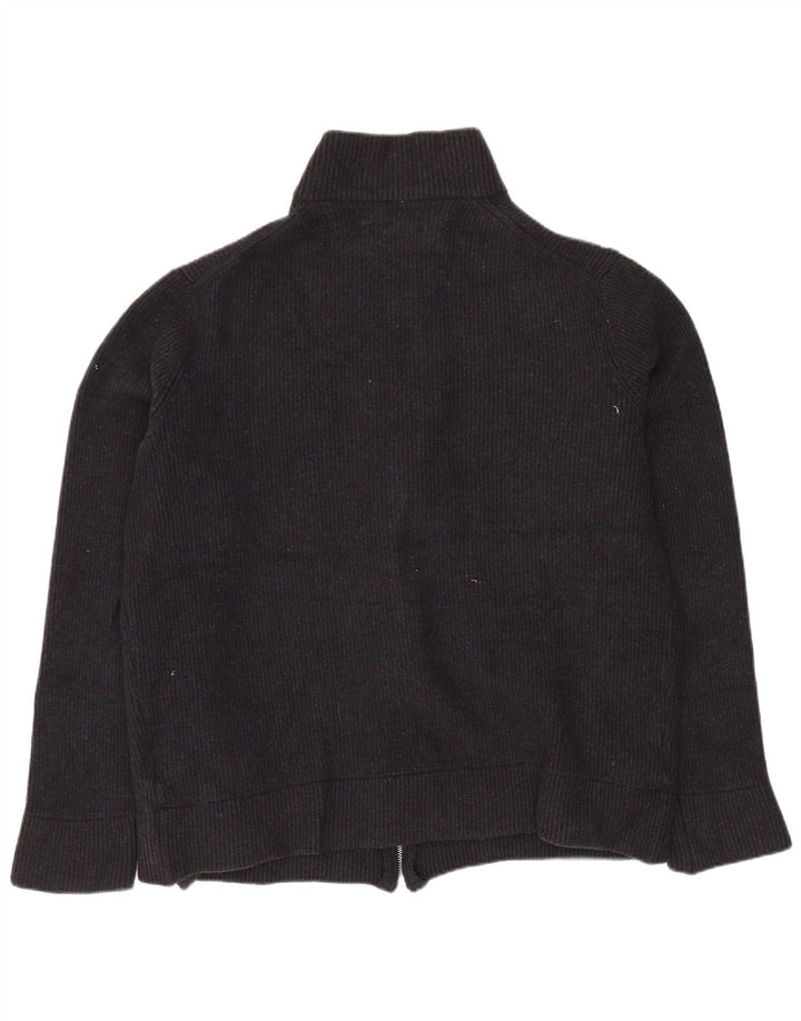 Suéter cardigã feminino Marks & Spencer Reino Unido 18 XL lã preta