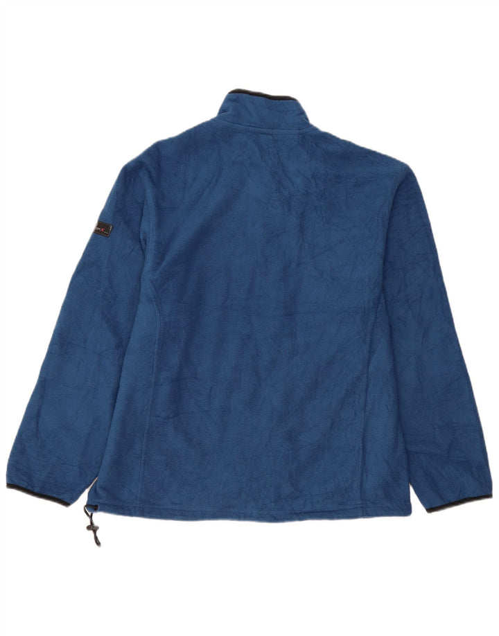 Jaqueta masculina de lã Izod UK 38 poliéster azul médio