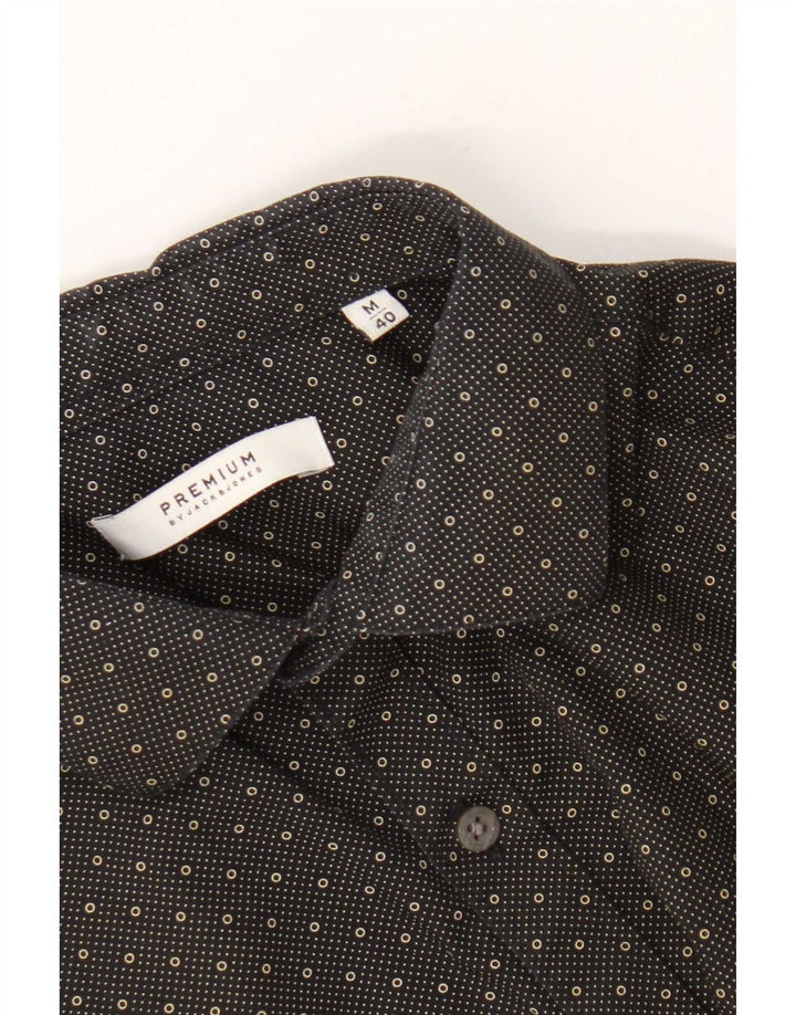 Camisa masculina Jack & Jones tamanho 40 bolinhas pretas médias