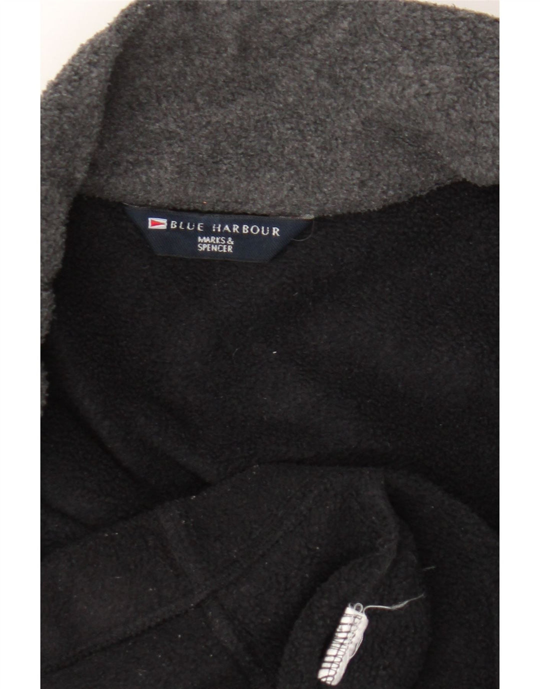 Jaqueta masculina de lã Marks & Spencer Blue Harbor Reino Unido 42 XL preta