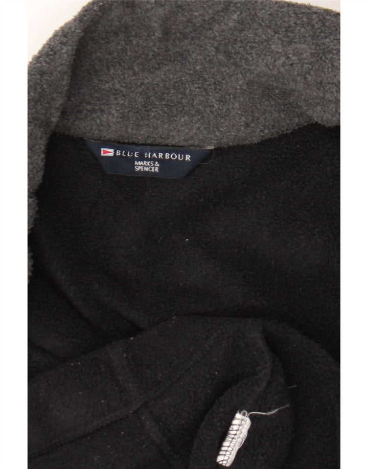 Jaqueta masculina de lã Marks & Spencer Blue Harbor Reino Unido 42 XL preta