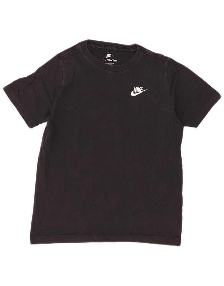 Camiseta Nike Meninos Top 12-13 Anos Grande Algodão Preto